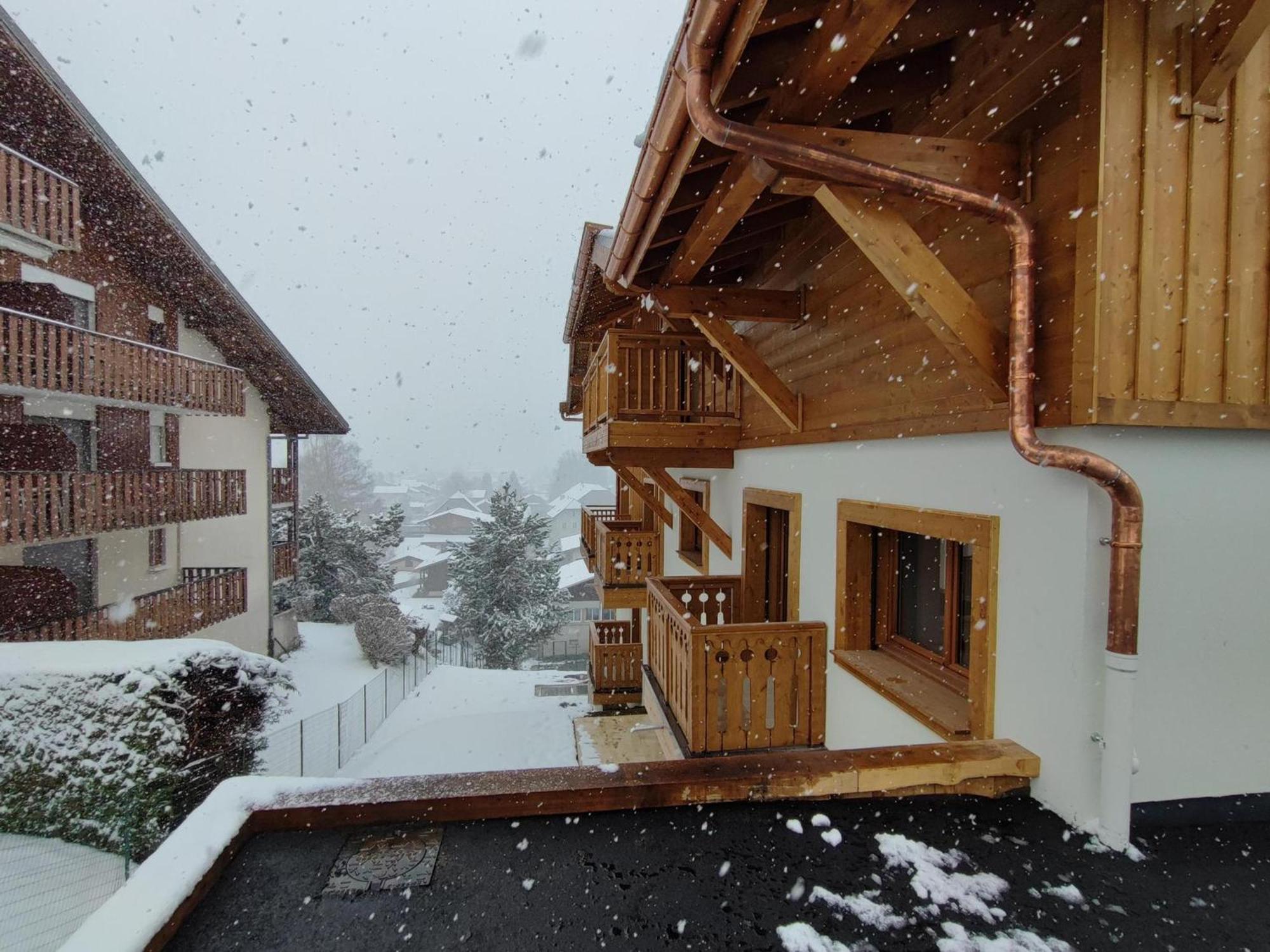 Appartement Familial Neuf Pres Du Village, 3 Chambres, Balcon Sud, Parking, Proche Ski-Bus, Samoens - Fr-1-642-80 Kültér fotó
